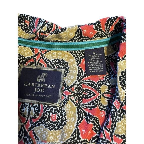 Caribbean Joe Multicolor Shirt Size M NWT Colorful - Picture 5 of 7